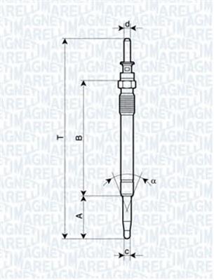 062900078304 Magneti Marelli bujía de incandescencia