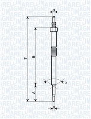 062900082304 Magneti Marelli bujía de incandescencia