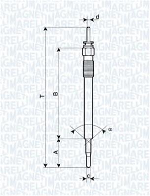 062900086304 Magneti Marelli bujía de incandescencia