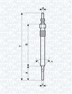 062900061304 Magneti Marelli bujía de incandescencia