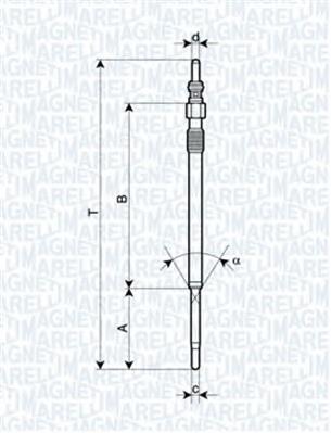 062900060304 Magneti Marelli bujía de incandescencia