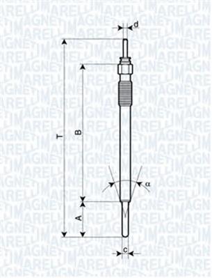 062900091304 Magneti Marelli bujía de incandescencia