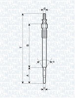 062900022304 Magneti Marelli bujía de incandescencia