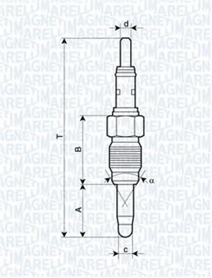 062900083304 Magneti Marelli bujía de incandescencia