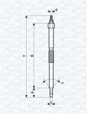 062900054304 Magneti Marelli bujía de incandescencia