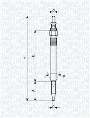 062900052304 Magneti Marelli bujía de incandescencia