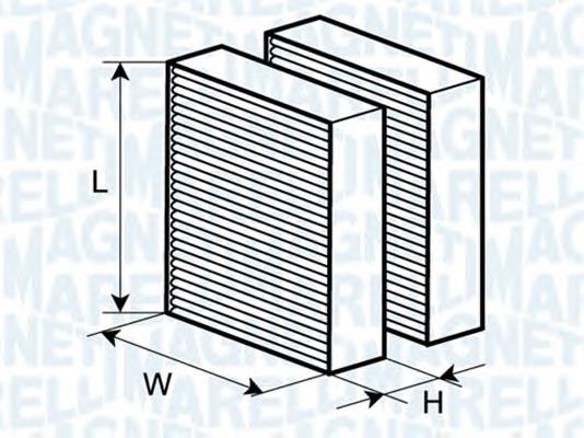 350203063480 Magneti Marelli filtro de habitáculo