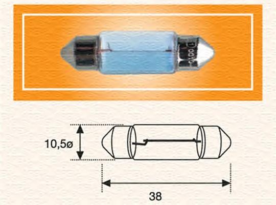 Lámpara, luz interior/cabina 009462100000 Magneti Marelli