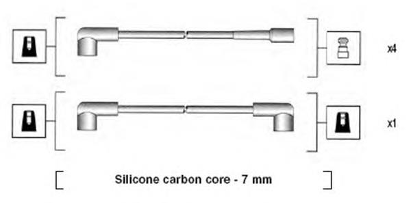 Cables de encendido NGK 8291