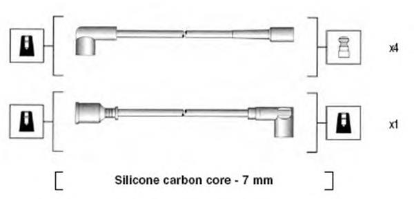 Cables de bujías 941275020838 Magneti Marelli