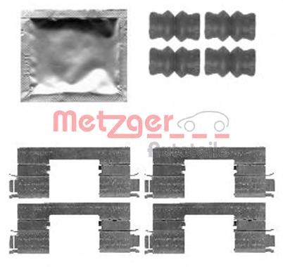 109-1798 Metzger conjunto de muelles almohadilla discos delanteros