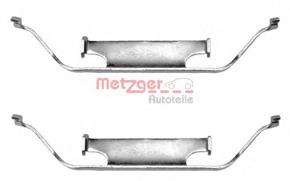 109-1096 Metzger conjunto de muelles almohadilla discos delanteros