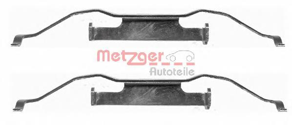 109-1148 Metzger conjunto de muelles almohadilla discos delanteros