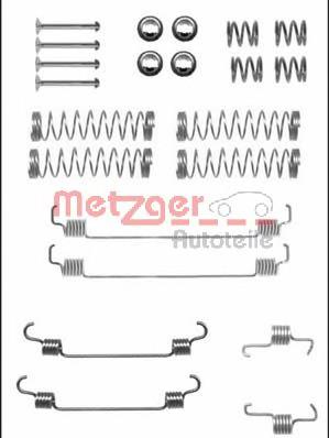 105-0835 Metzger kit de montaje, zapatas de freno traseras