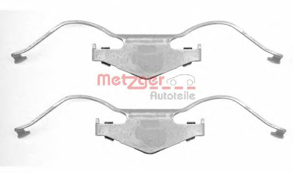 109-1297 Metzger conjunto de muelles almohadilla discos delanteros