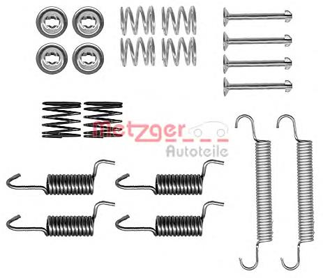 105-0899 Metzger kit de montaje, zapatas de freno traseras