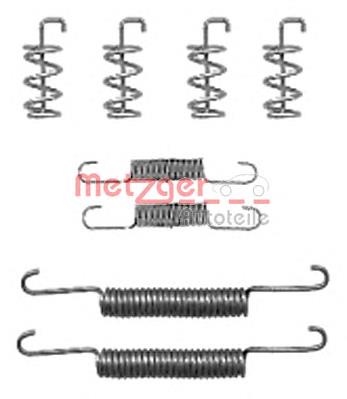 105-0832 Metzger kit de montaje, zapatas de freno traseras