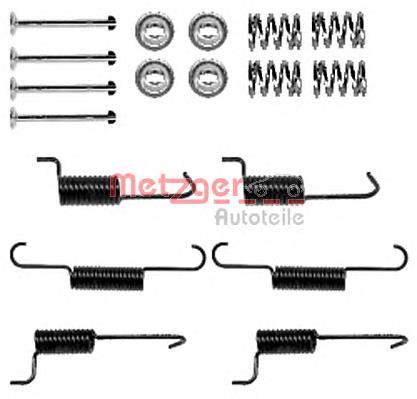 105-0823 Metzger kit de montaje, zapatas de freno traseras