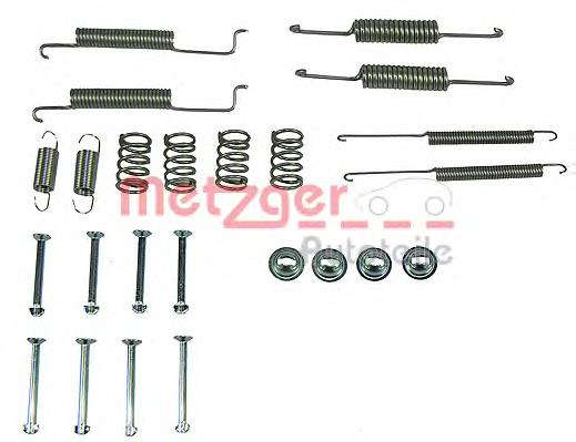 105-0569 Metzger kit de montaje, zapatas de freno traseras