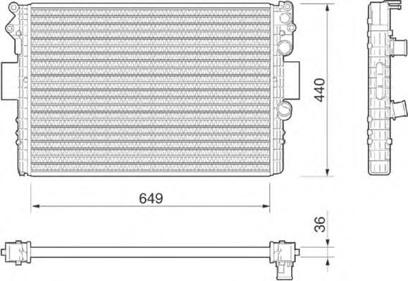 350213184000 Magneti Marelli radiador refrigeración del motor