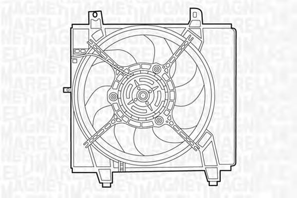 Bastidor radiador (armazón) 2535017000 Hyundai/Kia