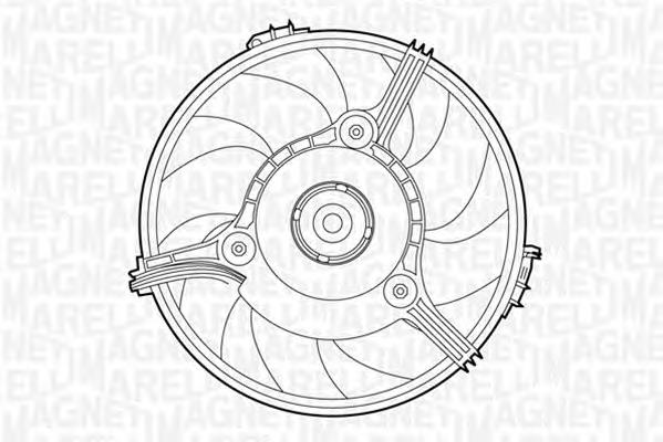 069422263010 Magneti Marelli ventilador (rodete +motor refrigeración del motor con electromotor completo)