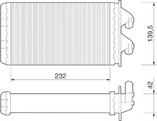 350218213000 Magneti Marelli radiador de calefacción