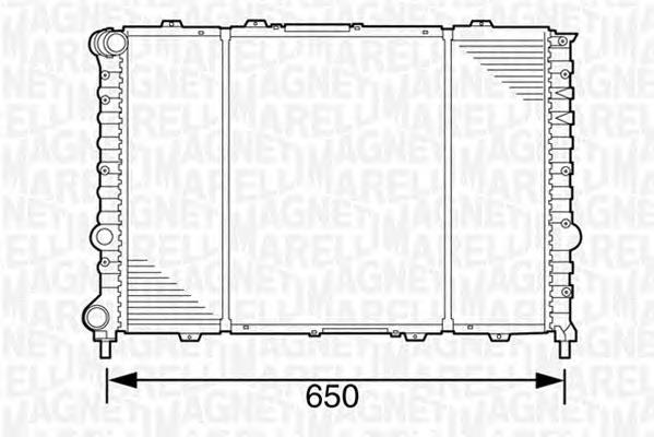 350213100700 Magneti Marelli radiador refrigeración del motor