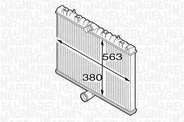 350213127300 Magneti Marelli radiador refrigeración del motor