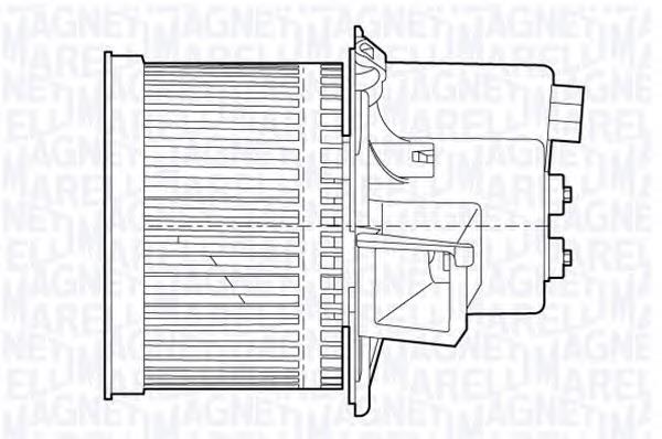 069412655010 Magneti Marelli motor eléctrico, ventilador habitáculo