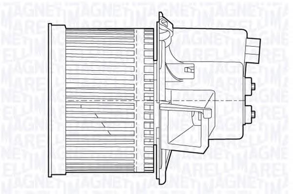 Motor eléctrico, ventilador habitáculo AB204000P Mahle Original