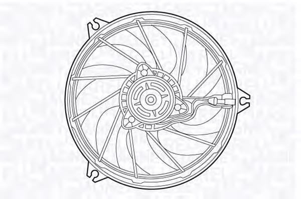 069422552010 Magneti Marelli ventilador (rodete +motor refrigeración del motor con electromotor completo)