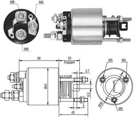 940113050526 Magneti Marelli bendix, motor de arranque