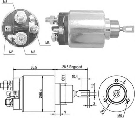 Interruptor magnético, estárter 9945087 Fiat/Alfa/Lancia