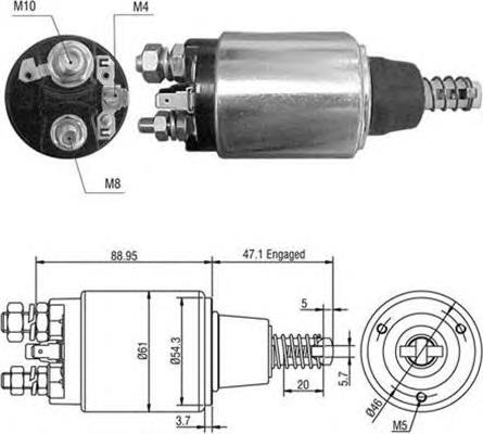 Interruptor magnético, estárter ZM1640 ZM