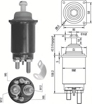 940113050313 Magneti Marelli interruptor magnético, estárter