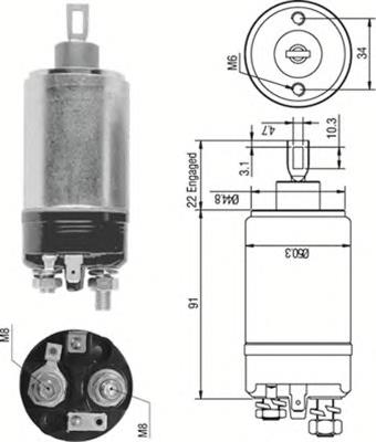 Interruptor magnético, estárter 133643 Cargo