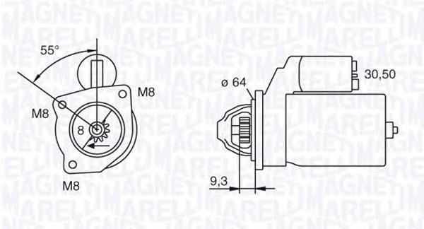 063103022010 Magneti Marelli motor de arranque