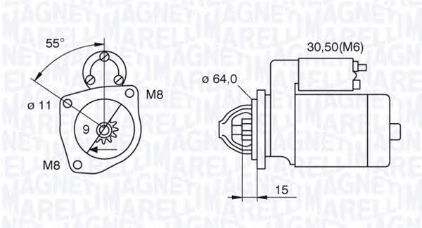 063521070910 Magneti Marelli motor de arranque