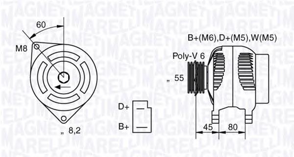 063321042010 Magneti Marelli alternador