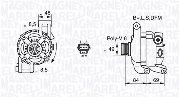 063377417010 Magneti Marelli alternador