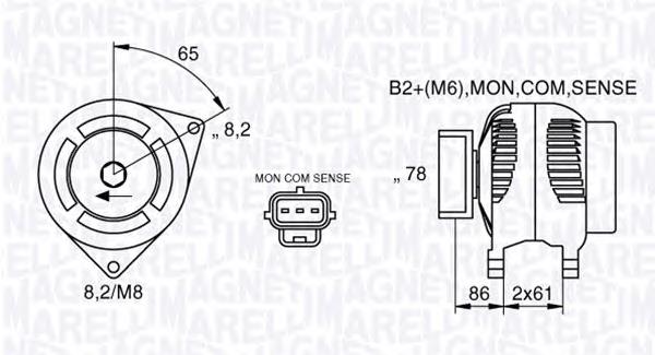 063377412010 Magneti Marelli alternador