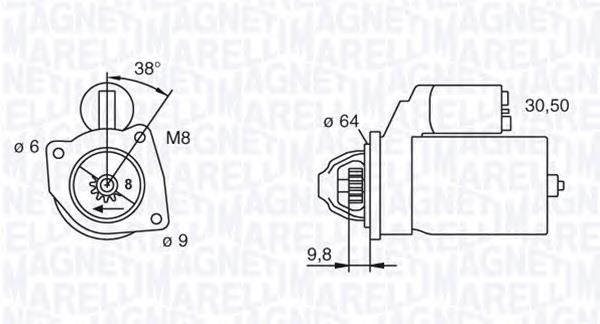 063101018010 Magneti Marelli motor de arranque