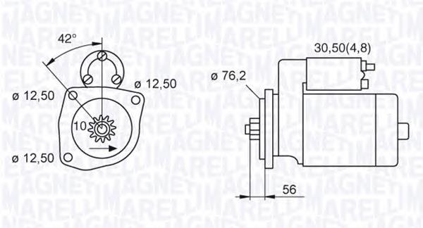 063521230120 Magneti Marelli motor de arranque