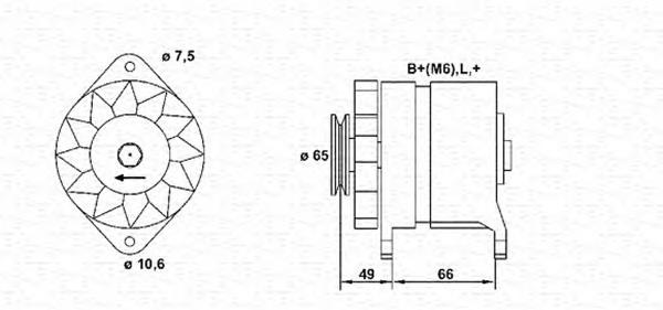 7701499456 Renault (RVI) alternador