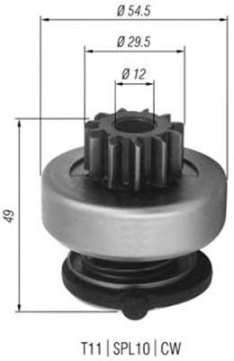 940113020352 Magneti Marelli bendix, motor de arranque