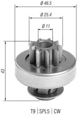 ZN1152 ZEN bendix, motor de arranque