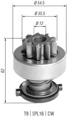 940113020392 Magneti Marelli bendix, motor de arranque