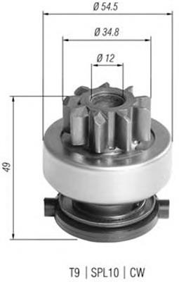 940113020390 Magneti Marelli bendix, motor de arranque