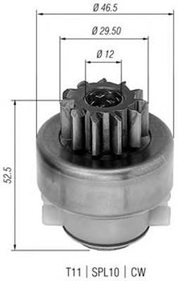 940113020283 Magneti Marelli bendix, motor de arranque